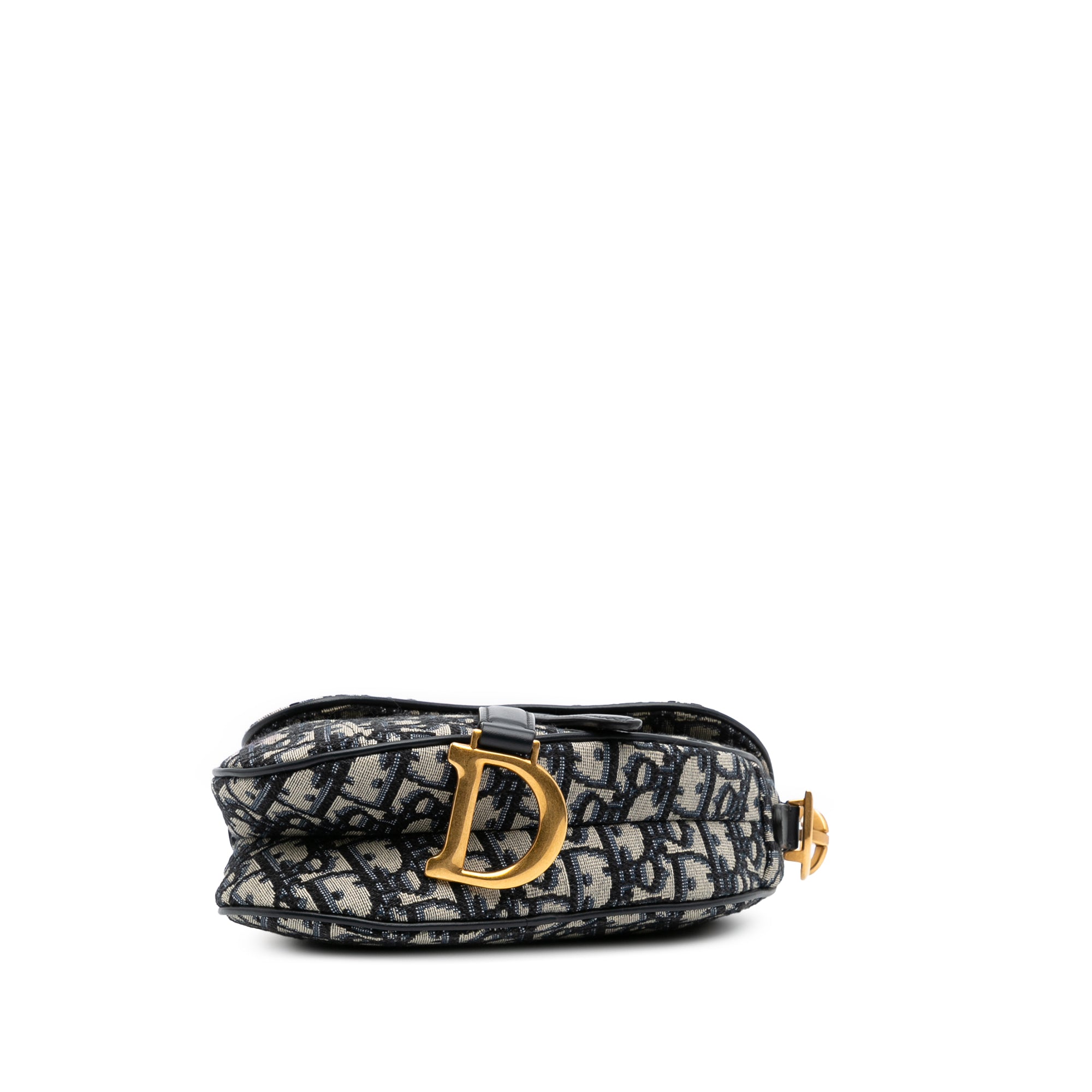 Mini Oblique Canvas Saddle Bag