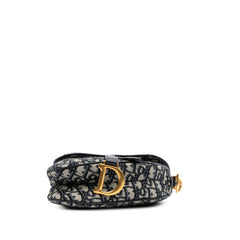 Mini Oblique Canvas Saddle Bag