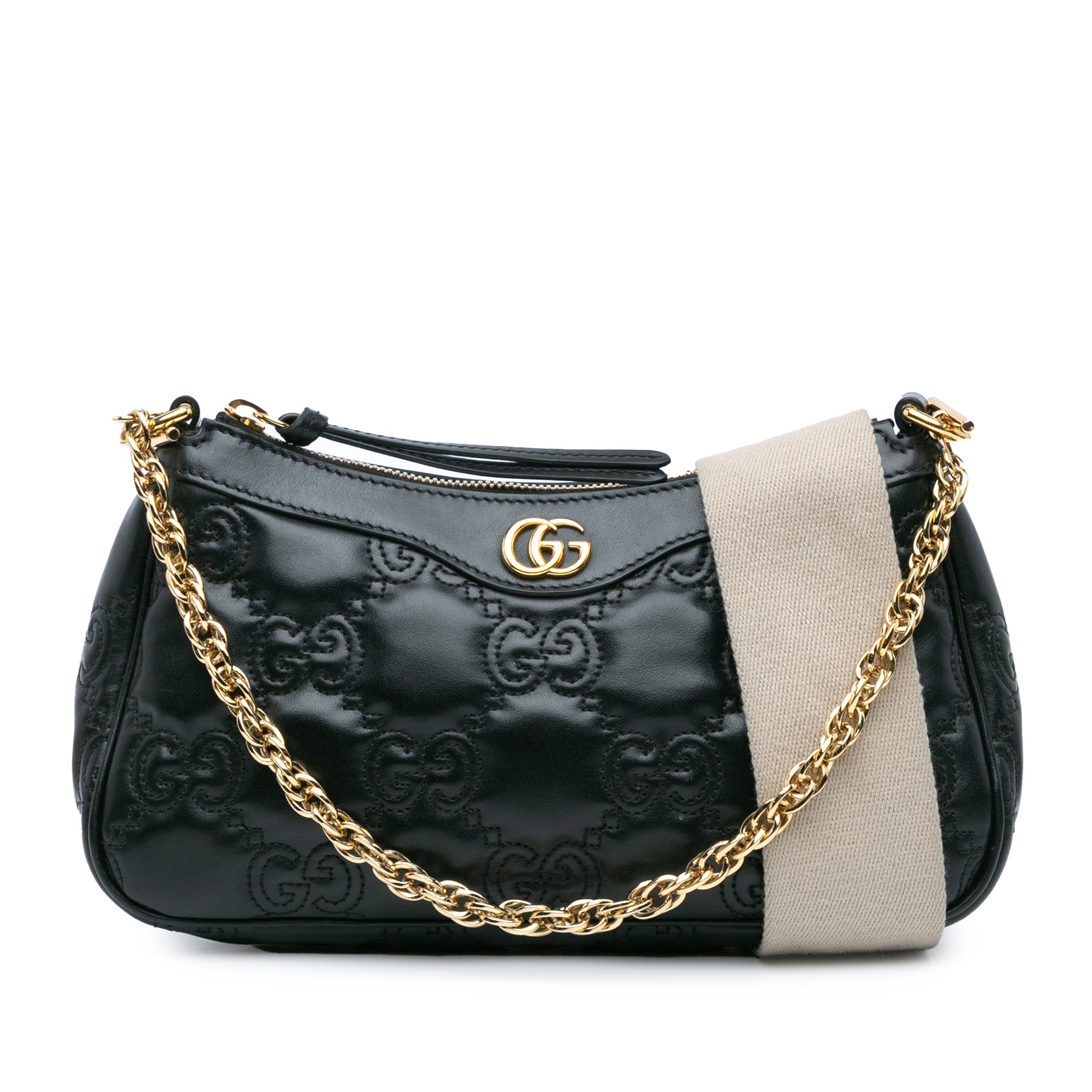 Small Leather GG Matelasse Satchel