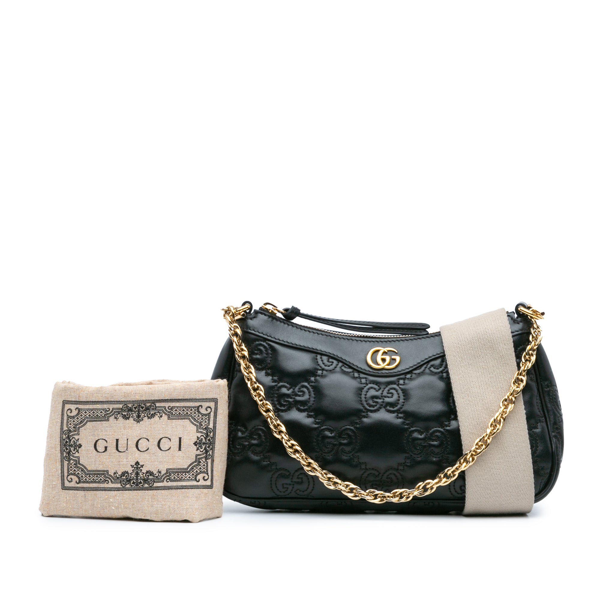 Small Leather GG Matelasse Satchel