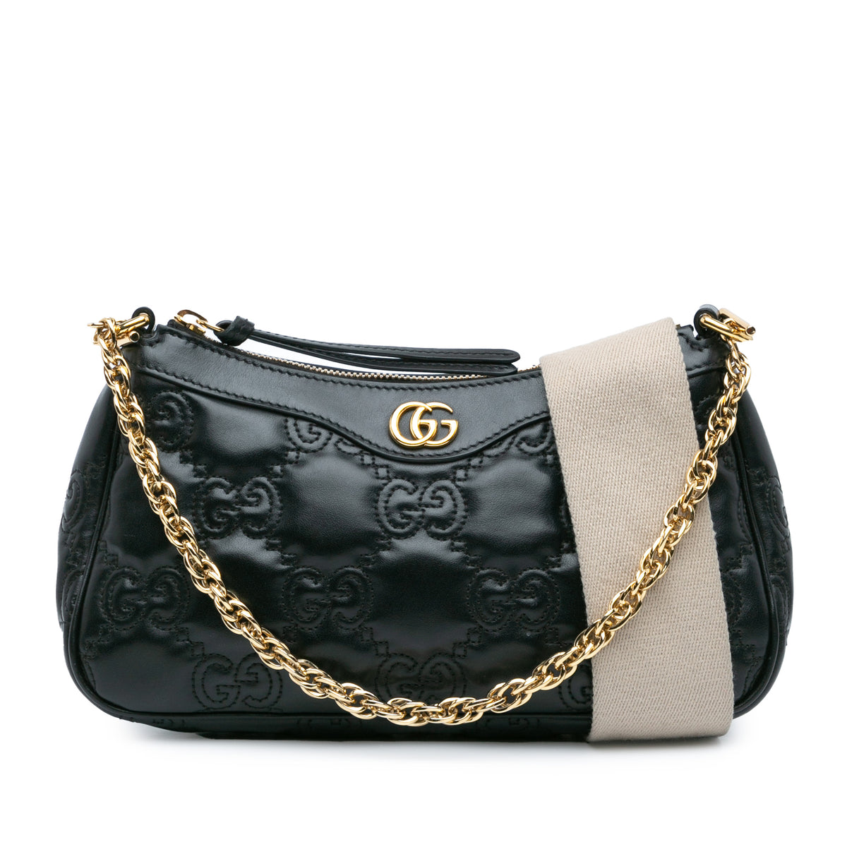 Small Leather GG Matelasse Satchel