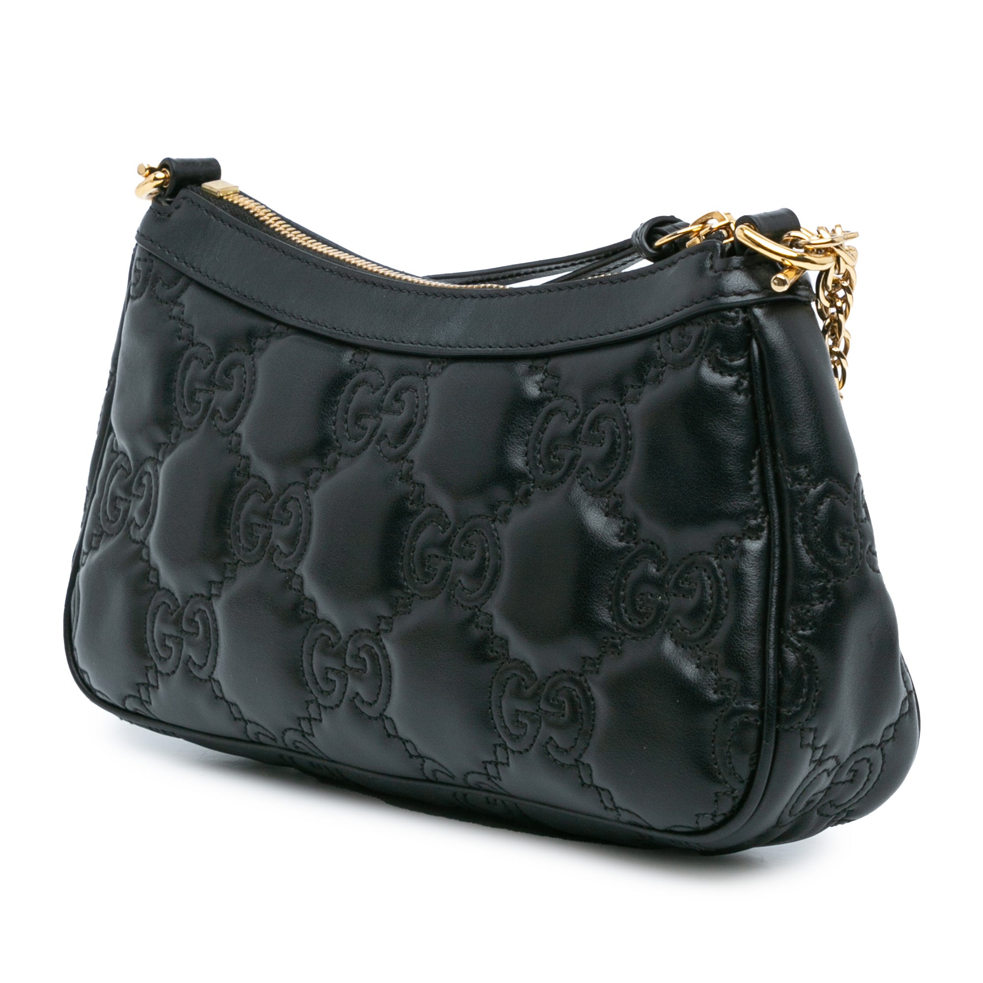 Small Leather GG Matelasse Satchel