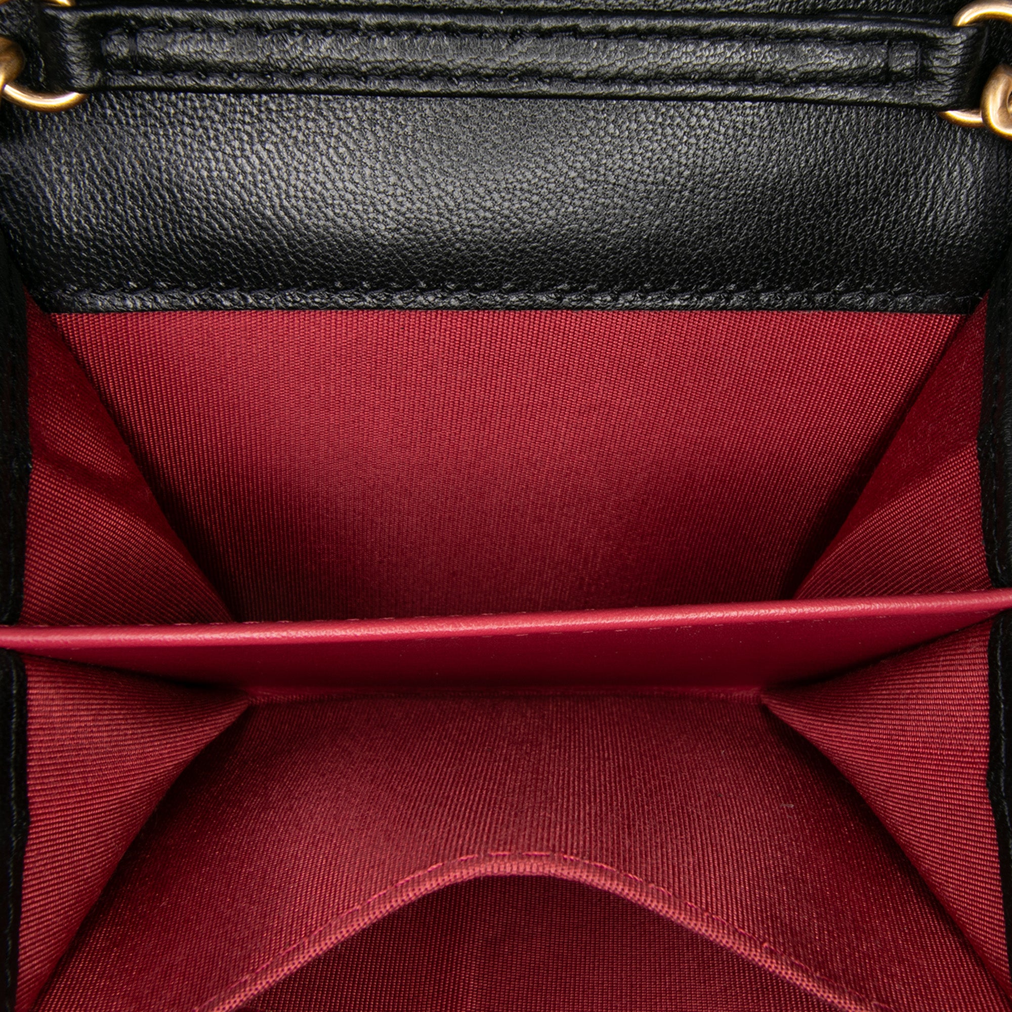 Lambskin 19 Flap Coin Purse With Chain