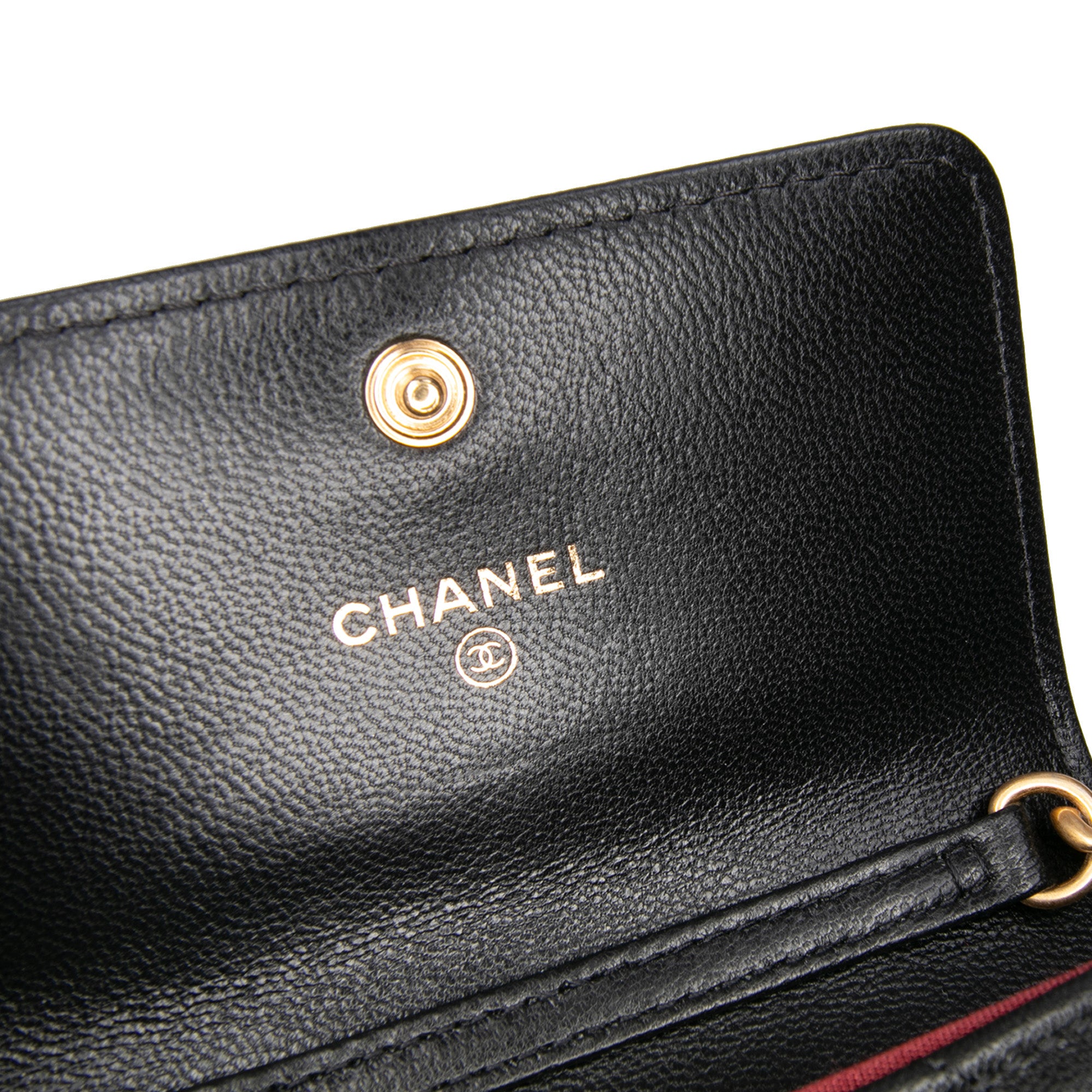 Lambskin 19 Flap Coin Purse With Chain