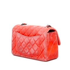 Mini Rectangular Classic Velvet Single Flap