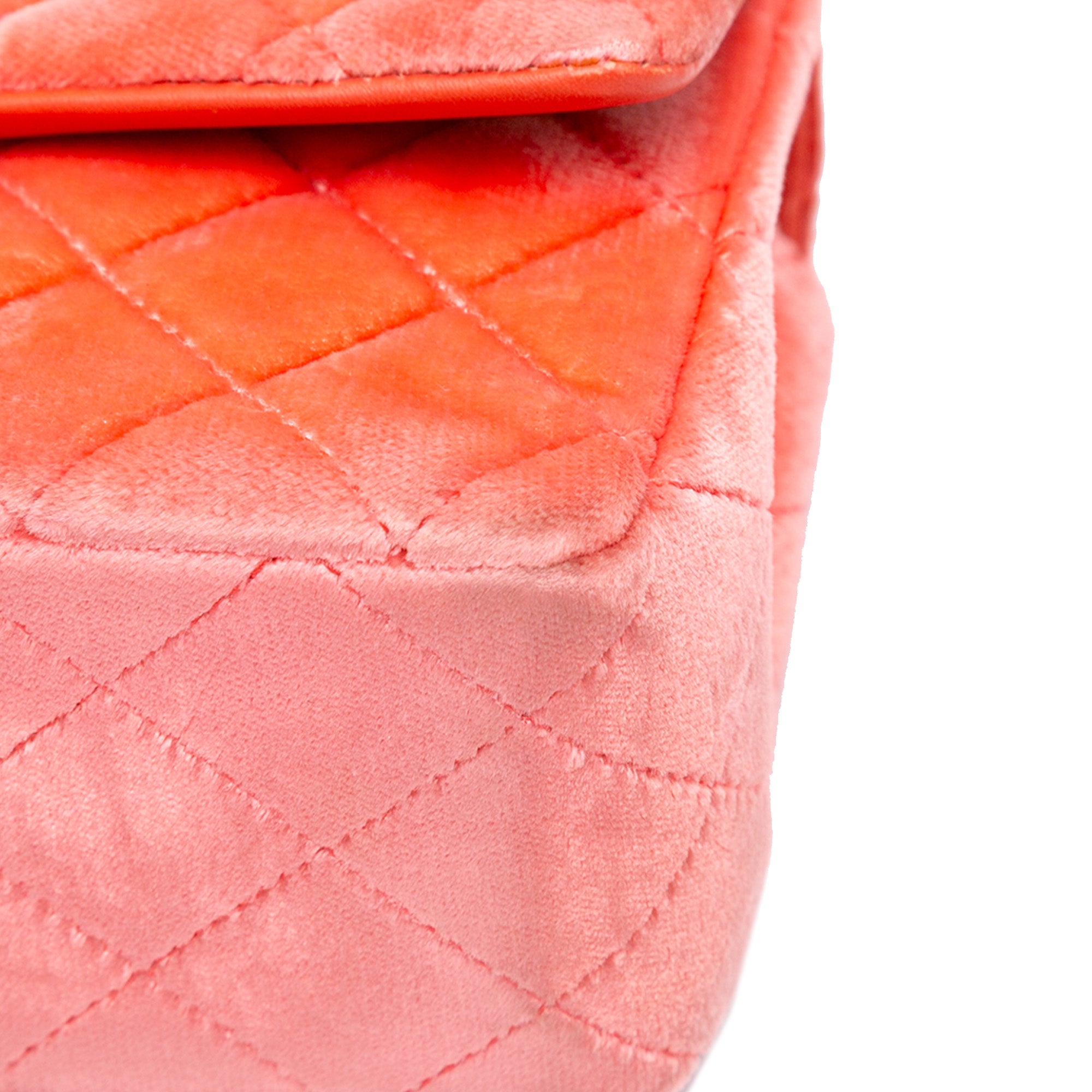 Mini Rectangular Classic Velvet Single Flap