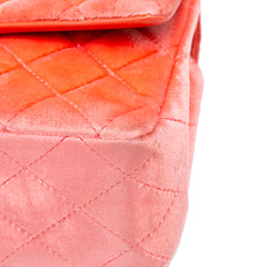 Mini Rectangular Classic Velvet Single Flap
