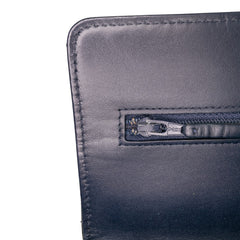 CC Quilted Patent Wallet On Chain