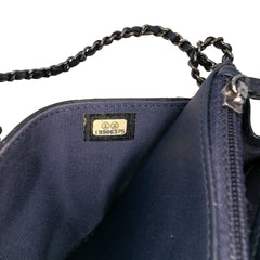 CC Quilted Patent Wallet On Chain