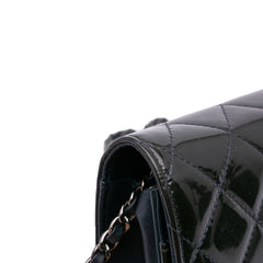 CC Quilted Patent Wallet On Chain