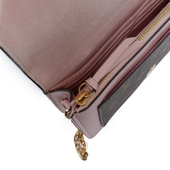 Monogram Flore Wallet On Chain