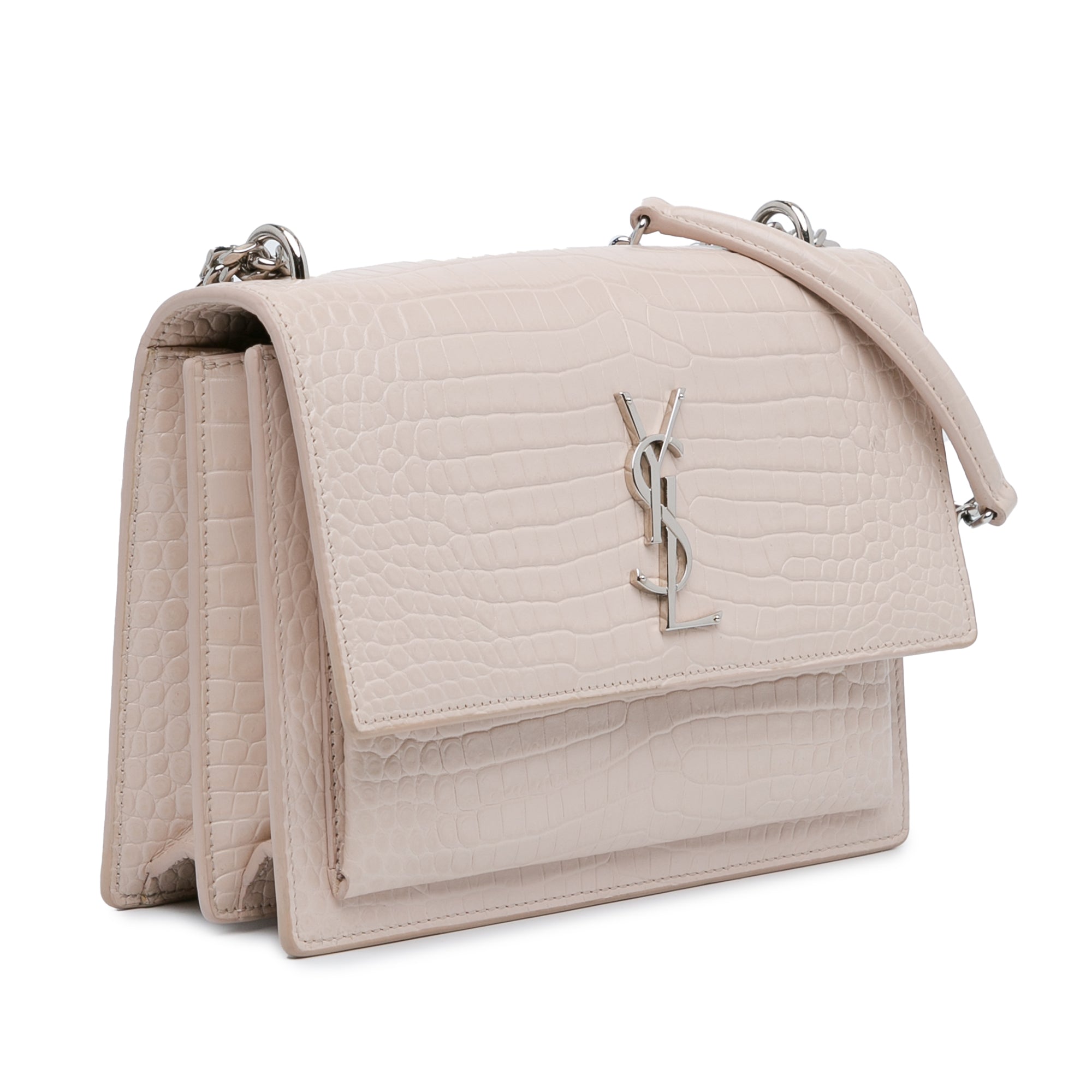 Medium Croc Embossed Monogram Sunset Bag_1