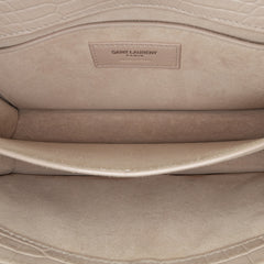 Medium Croc Embossed Monogram Sunset Bag_5