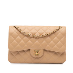 Jumbo Classic Caviar Double Flap