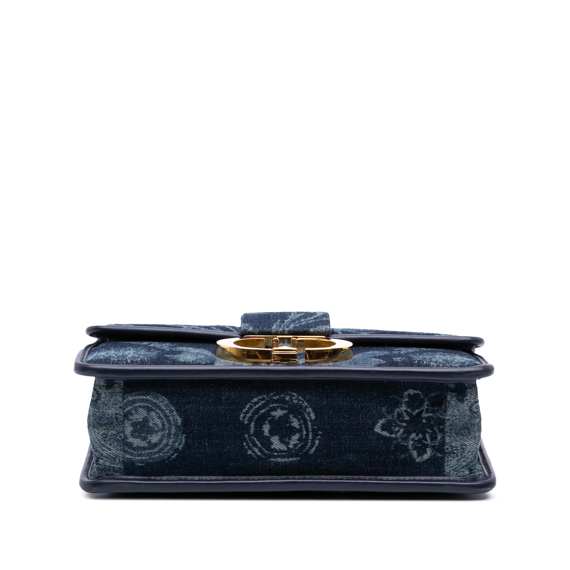 Printed Denim Flowers 30 Montaigne Flap