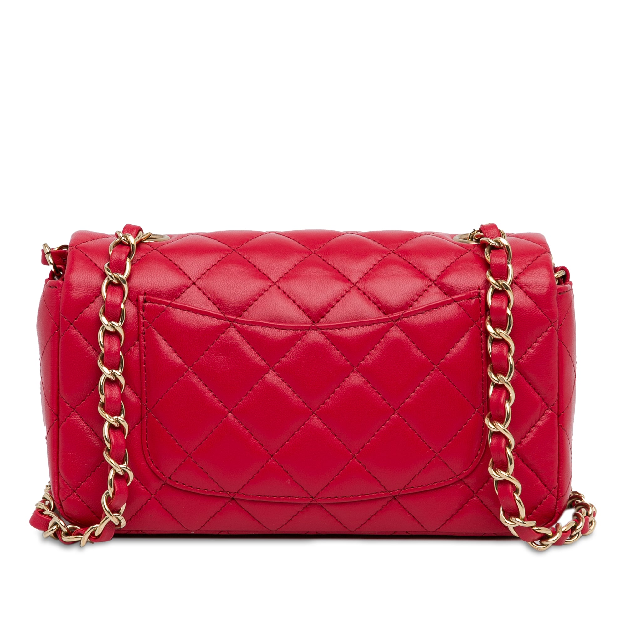 Mini Rectangular Classic Lambskin Single Flap_2