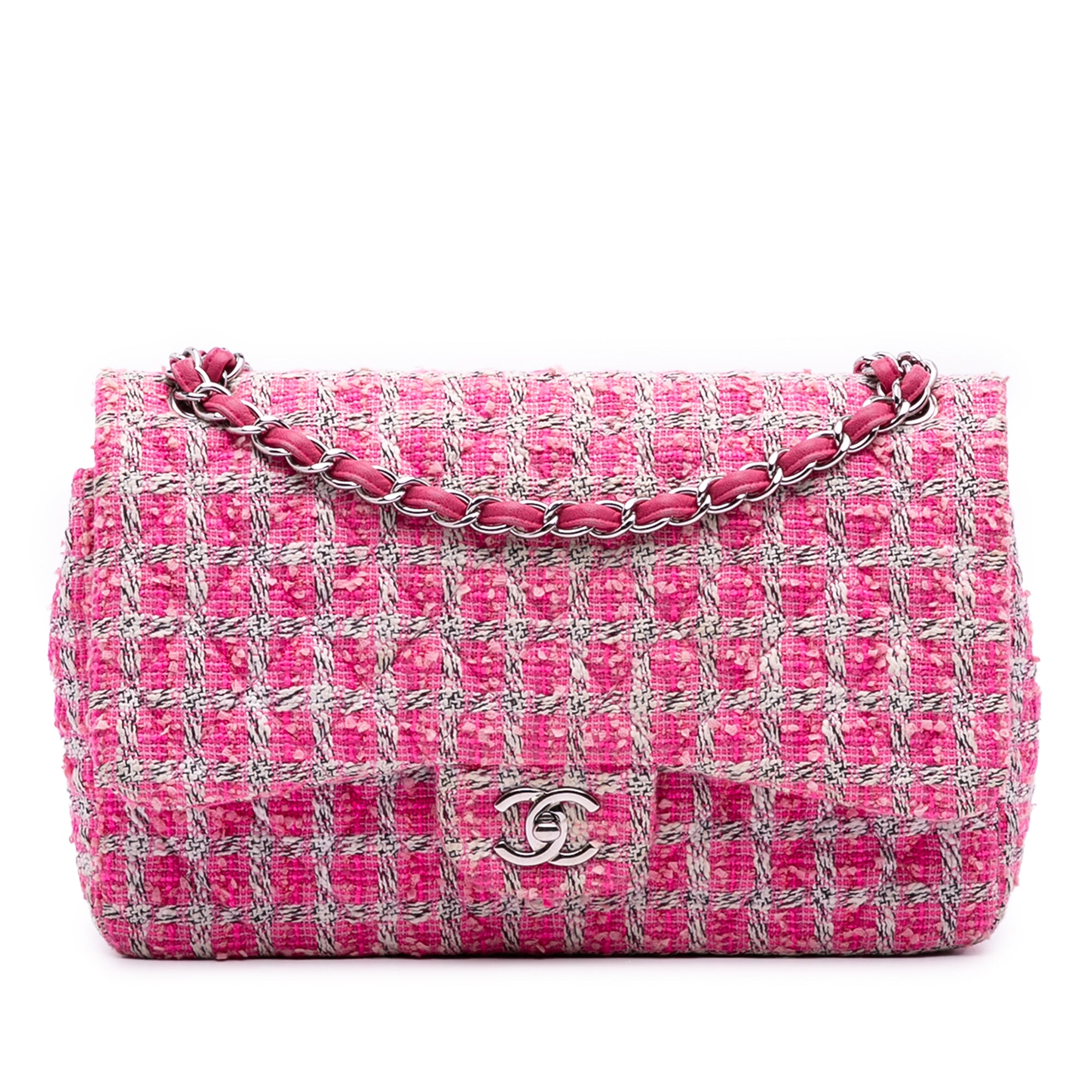 Jumbo Classic Tweed Double Flap