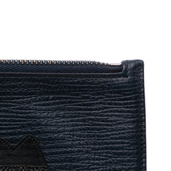 Leather DG Family Patch Zip Pouch