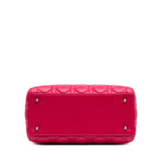 Medium Lambskin Cannage Lady Dior
