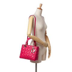 Medium Lambskin Cannage Lady Dior