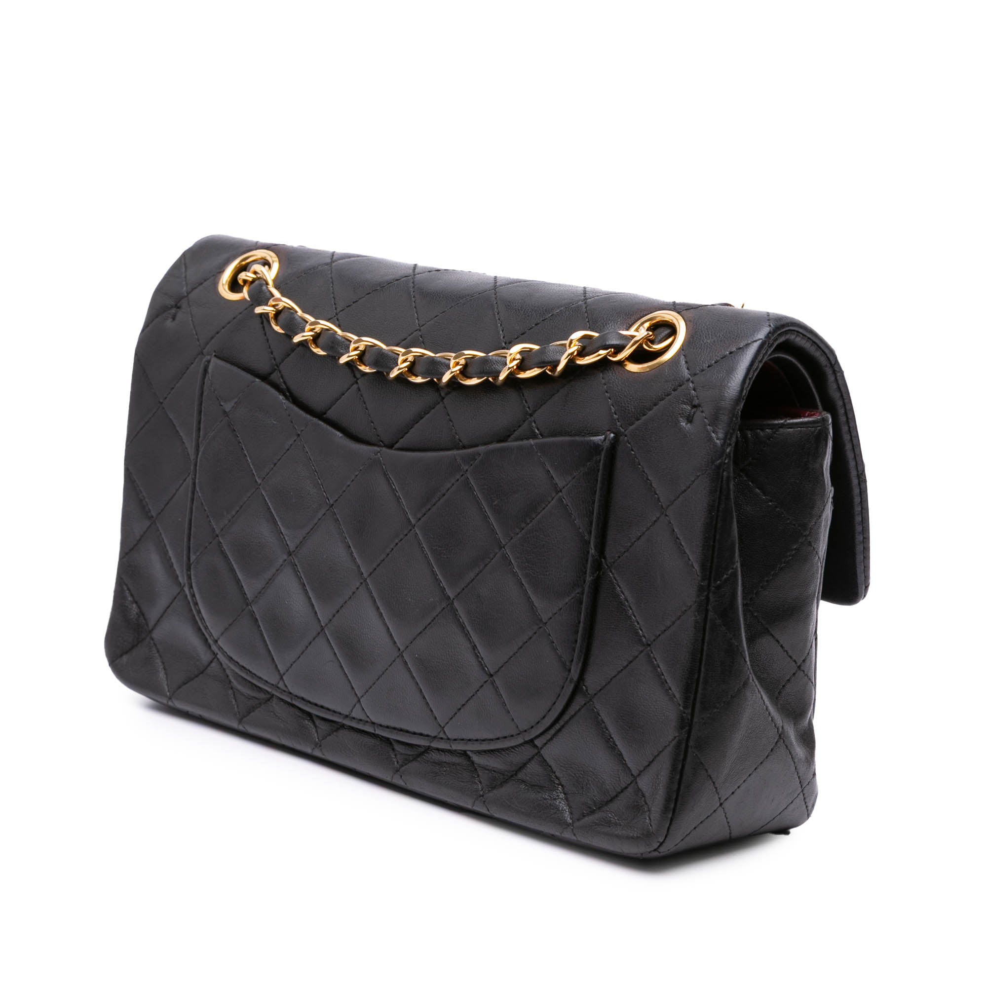 Small Classic Lambskin Double Flap