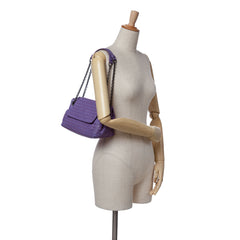 Small Madras Goatskin Intrecciato Shoulder Bag