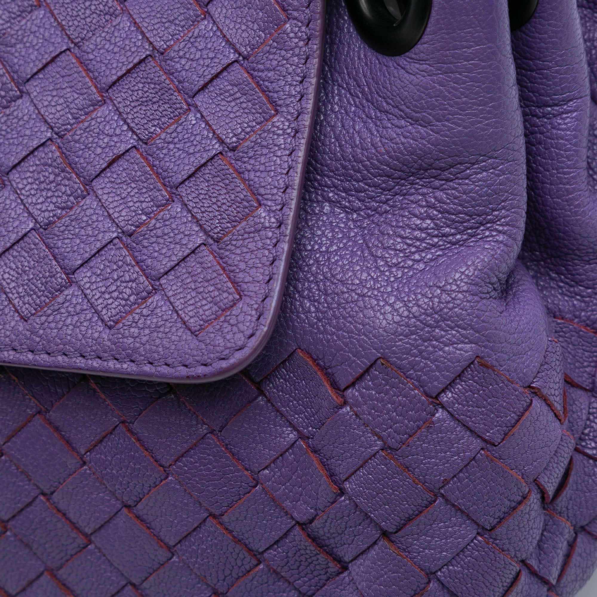 Small Madras Goatskin Intrecciato Shoulder Bag