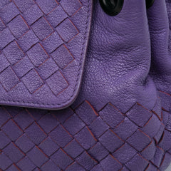 Small Madras Goatskin Intrecciato Shoulder Bag
