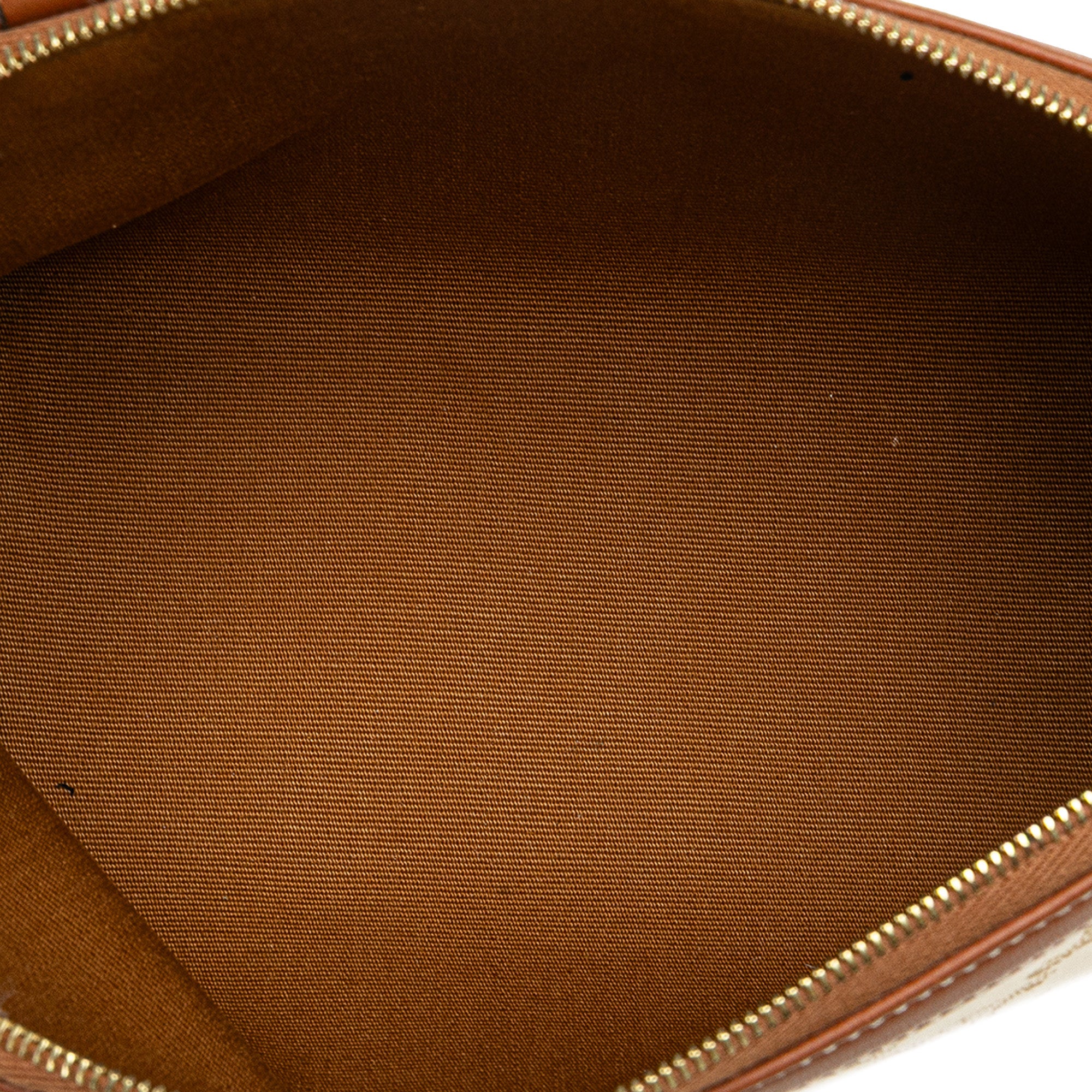 Triomphe Coated Canvas Clutch On Chain