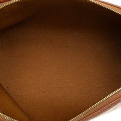 Triomphe Coated Canvas Clutch On Chain