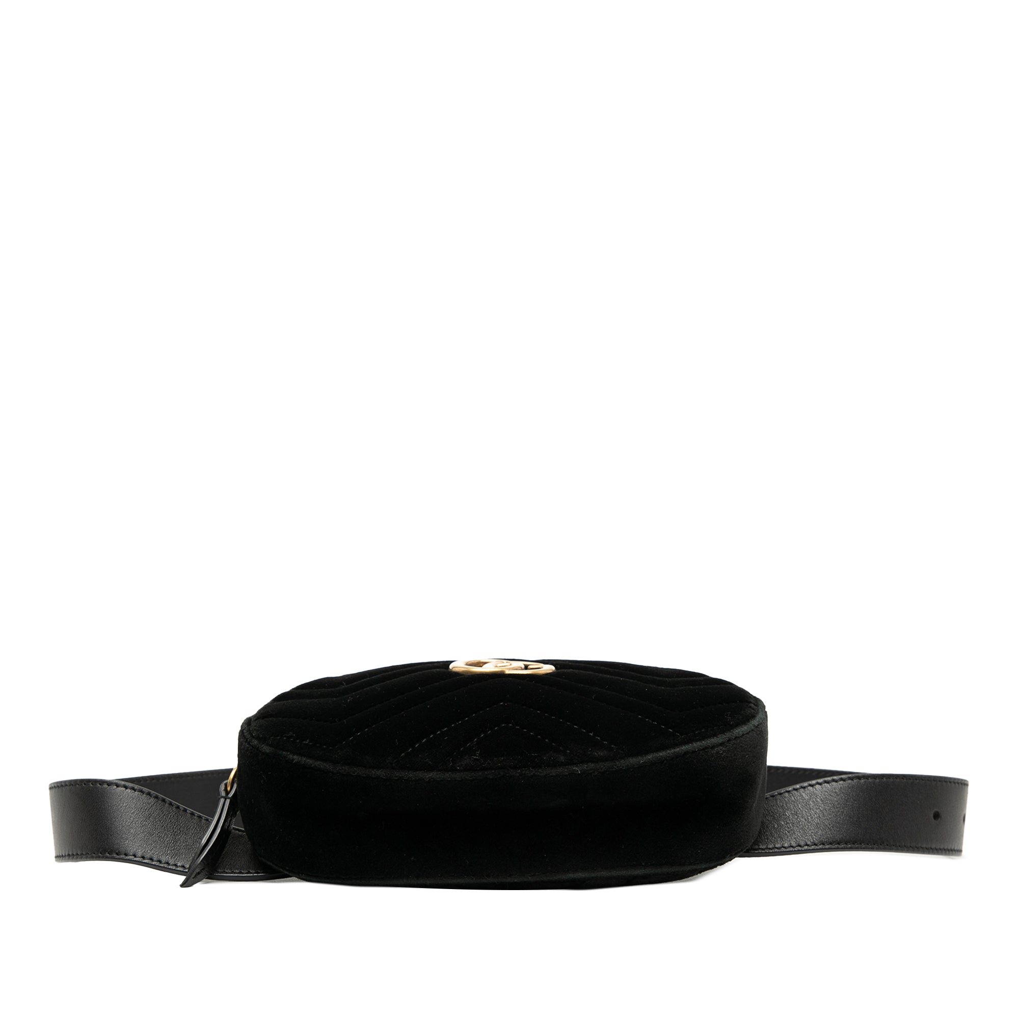 GG Marmont Matelasse Velvet Belt Bag