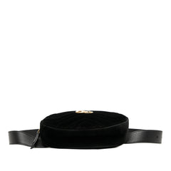 GG Marmont Matelasse Velvet Belt Bag