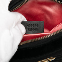 GG Marmont Matelasse Velvet Belt Bag