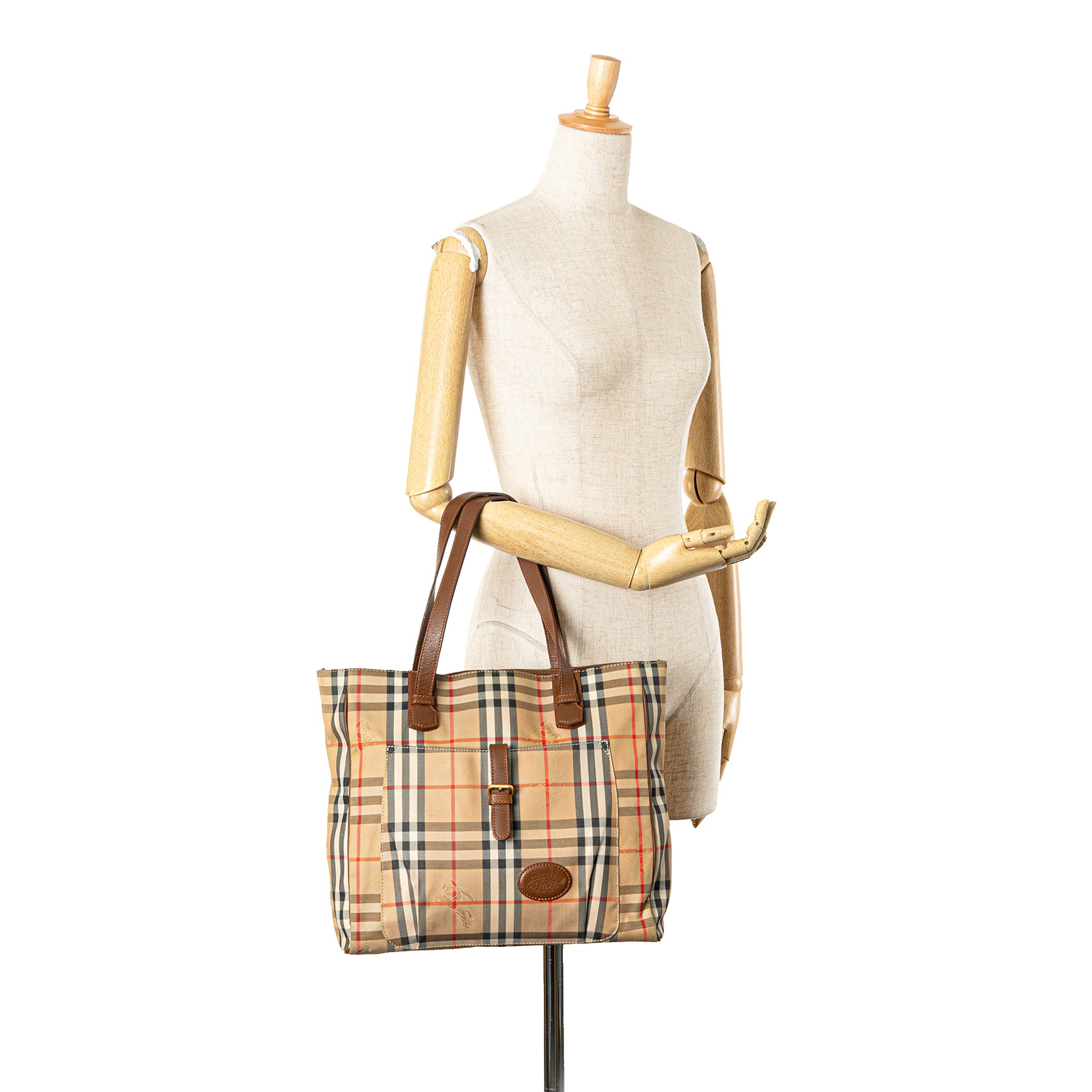 Haymarket Check Canvas Tote