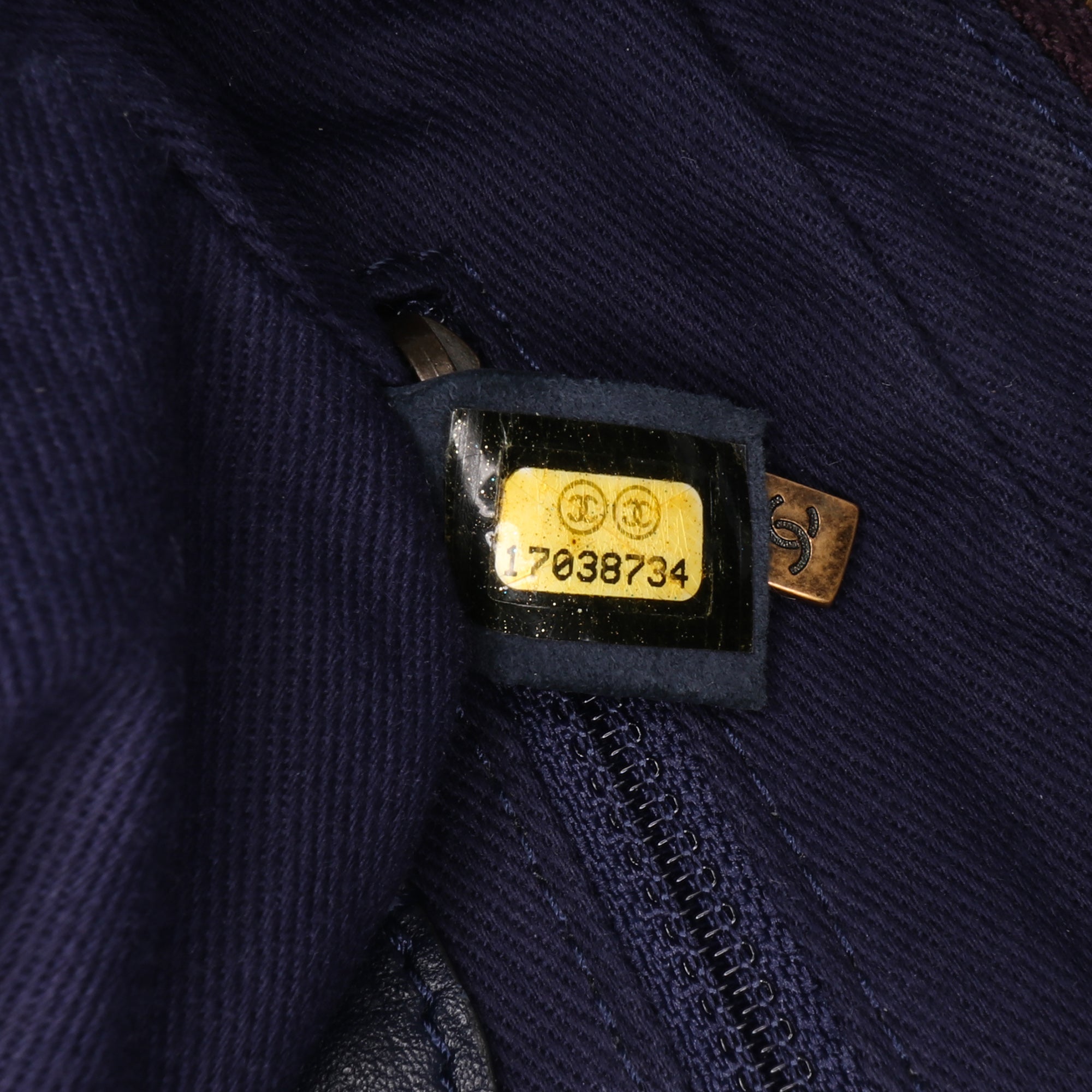 Small Quilted Iridescent Calfskin Shiva Flap