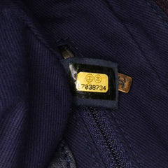 Small Quilted Iridescent Calfskin Shiva Flap