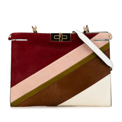 Pony Hair and Leather Peekaboo Clutch Crossbody