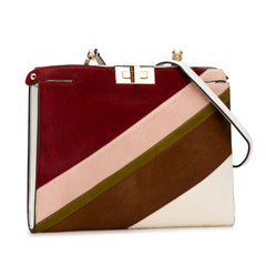 Pony Hair and Leather Peekaboo Clutch Crossbody