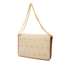 Honeycomb Coated Canvas Chain Shoulder Bag