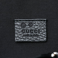 Mini Leather Web Dome Satchel