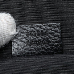 Mini Leather Web Dome Satchel