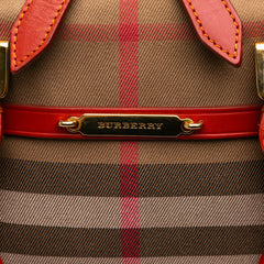 Small House Check Canvas Bridle Orchard Satchel