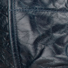 Medium Glazed Calfskin and Caviar Deauville Tote