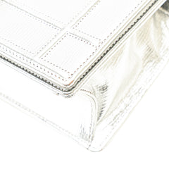 Small Metallic Grained Calfskin Diorama Flap