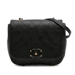 Small Stitched Calfskin Covered CC Flap