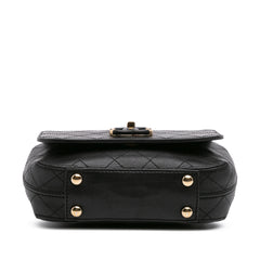 Small Stitched Calfskin Covered CC Flap