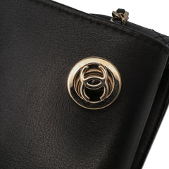 Small Stitched Calfskin Covered CC Flap