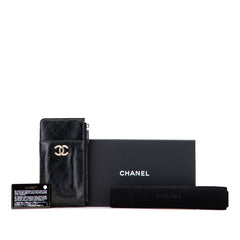 CC Quilted Caviar Card Holder