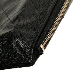 CC Quilted Caviar Card Holder
