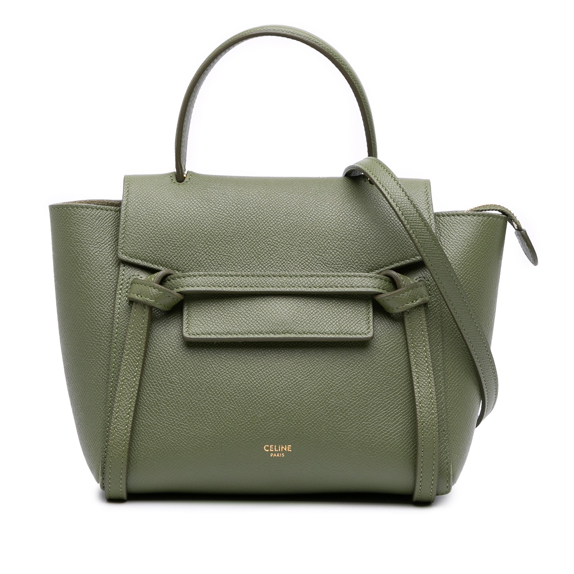 Nano Grained Calfskin Belt Bag